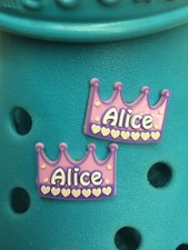 2 Alice Shoe Charms For Crocs. 