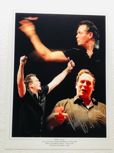 Bobby george signed montage - bobby,