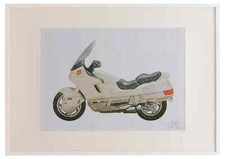 Honda PC800 PacificCoast 1989 A2 framed limited edition print drawing