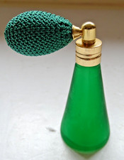 Green Conical Frosted Glass