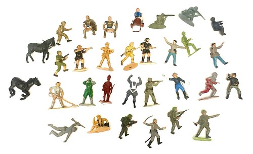 Vintage mixed plastic toy - vintage,