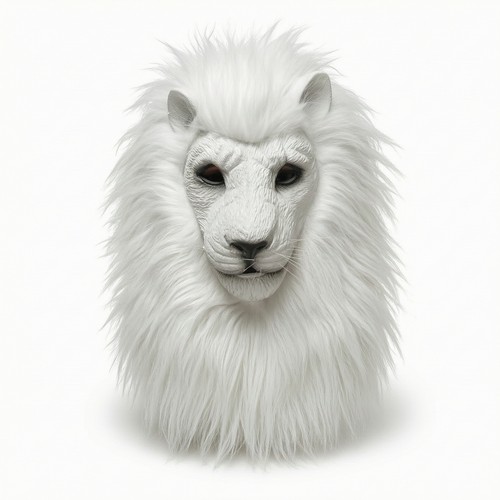 Lion mask with - mask, mane