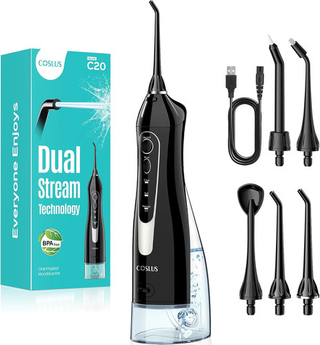 Water dental flosser for teeth - water,