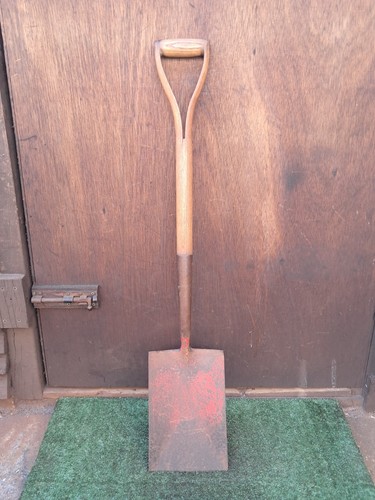Vintage garden spade wooden - garden, y