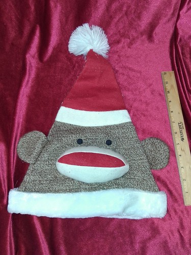 Handmade sock monkey santa - handmade,
