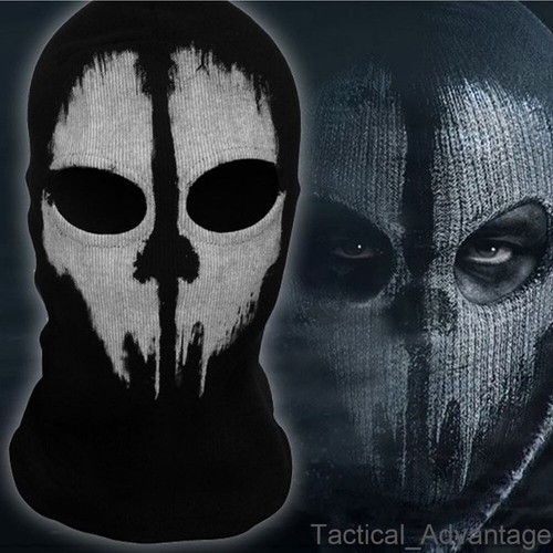 Ghost knitted balaclava face - ghost,