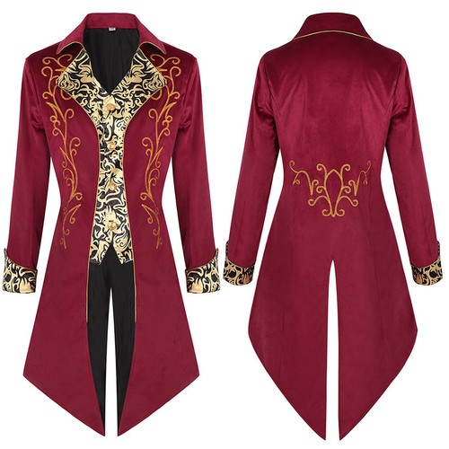 Mens retro gothic jacket frock - gothic,