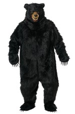 Deluxe Black Bear Mascot Adult