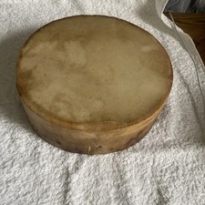 Handmade skin cover wood pan drum