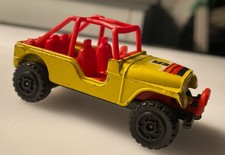 CORGI JUNIORS HEAVY DIECAST  JEEP buggy 4x4 YELLOW red rollcage no 5 