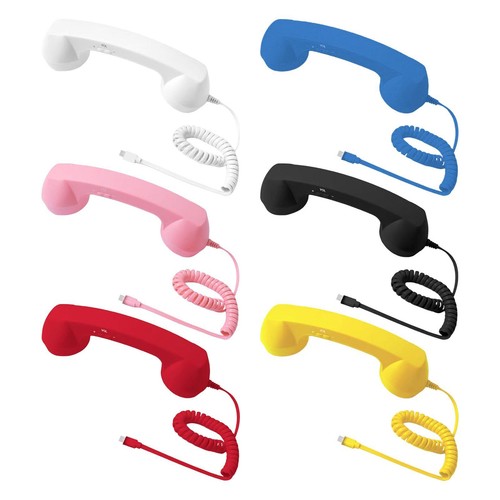 Retro telephone wired handset - telephone,