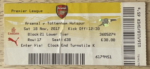 Arsenal tottenham hotspur - tottenham,