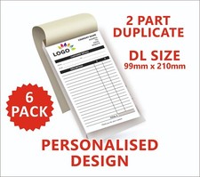 6 PACK DL SIZE INVOICE BOOK /
