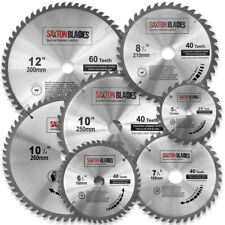 Saxton TCT Circular Wood Saw Blades 135mm to 305mm fits Bosch Dewalt Festool etc
