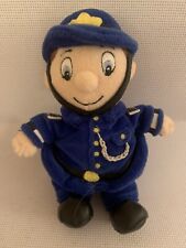 Noddy Toyland Mr Plod Policeman Plush Soft Beanie Toy 7”