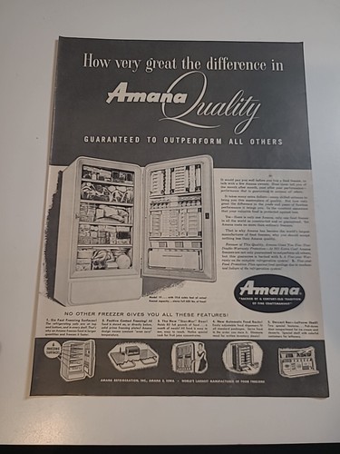 Amana refrigerator 1955 - refrigerator,