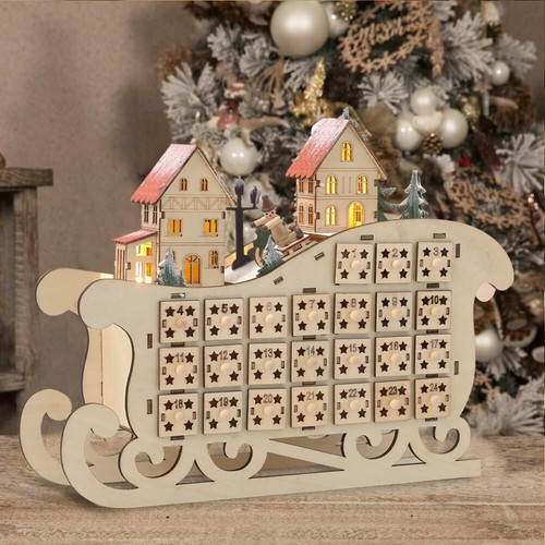 Christmas wooden advent - wooden,
