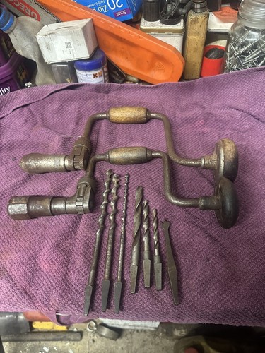 Hand brace drill bits - ,