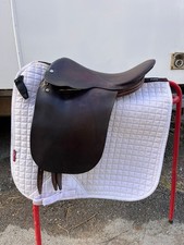 15.5 Inch Brown Eldonian English Leather Saddle