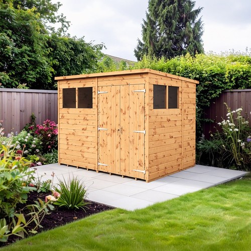 Empire pent garden - garden, wooden