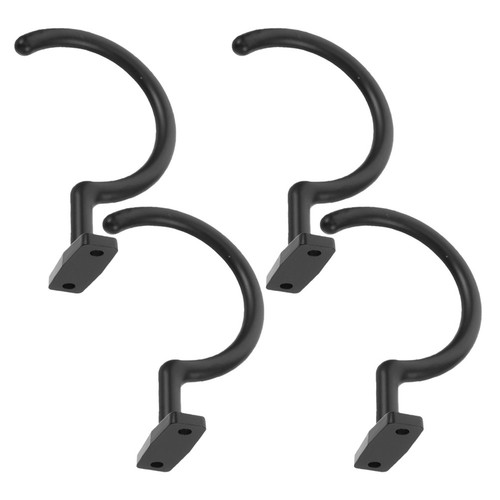 4pcs black metal pool cue - black,