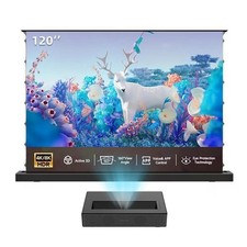 120'' Motorized Rising ALR UST T-Prism 4K/8K Laser Short Throw Projector Screen