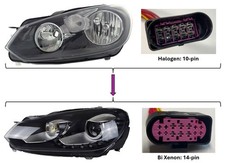 VW MK6 Golf Halogen to Bi