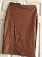 Ladies Tan Spandex Skirt 