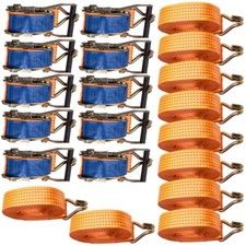 10×Heavy Duty Ratchet Strap