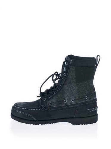 Men sebago boots grey leather - boots,