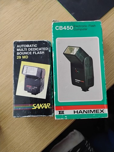 Vintage camera flashguns - 2x,