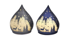 LED Light Up Glass Teardrop