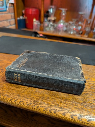 Antique 1890 oxford holy bible - antique,