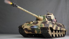Heng Long RC Tank 1/16 King Tiger Cannon Smoking / 360 Turret Rotate Metal Track