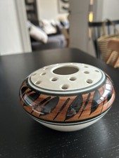 Vintage 60s Retro pot Pourri/posy vase by Jersey Pottery
