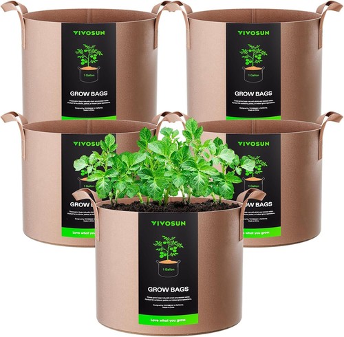 Vivosun pac plant grow bags - vivosun, 5-pac