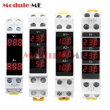 AC 80-500V 100A DIN Rail Ammeter Voltmeter Digital Display Voltage Current Meter