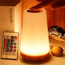 Night Light LED Touch Bedside Table Lamp with Remote Control 13 Colors Enjoy.