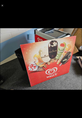Vintage ice cream sign - ice,