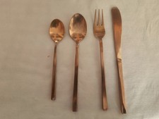 New  24 piece dessert Cutlery Set in Bronze/Brass for a perfect Afternoon Tea
