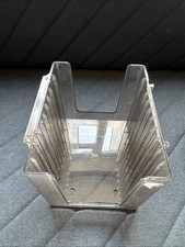 Small Smoked Grey CD Holder 10 CDs Solid Sturdy CD Storage Rack Stackable