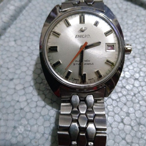Enicar automatic watch - automatic, silver