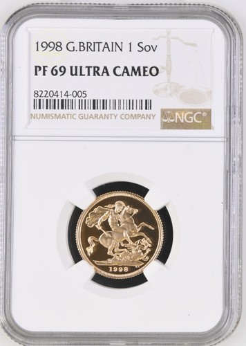 1998 gold proof full sovereign - 1998,