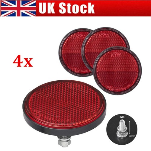 4pcs reflector ø60 red - 4pcs,