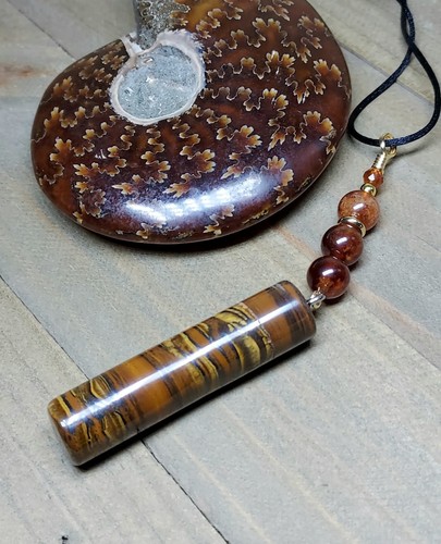 Tiger iron pendant - iron,