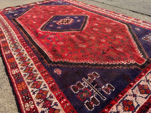 5x8 vintage handmade rug - vintage,