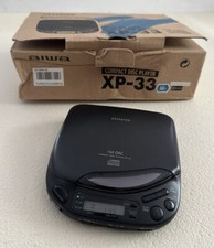 Aiwa XP-33 Portable CD Player Black with box - Working