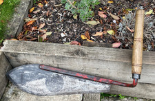 Vintage Silage Cutter Hay Peat Cutter Agricultural Garden Farm Tool Display Prop