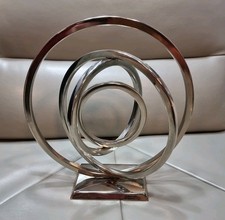 Chrome Metal Spiral Ring