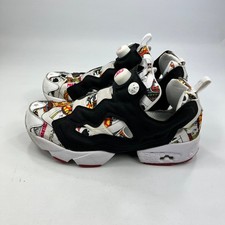 Reebok Phantaci Deal Instapump Fury Mens Graphic Trainers UK 8 Black White Red